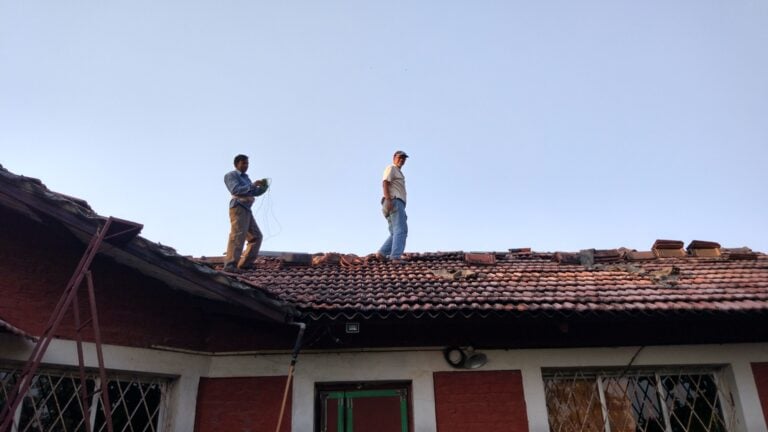 Dad on the Roof